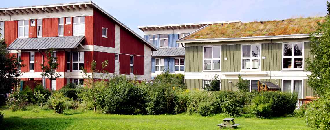 Schwedenhäuser für Wohnanlagen