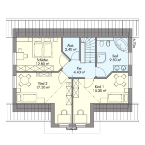 Schwedenhaus Friedrichsholm Grundriss Dachgeschoss