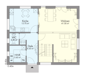 Grundriss Schwedenhaus Kronshagen Erdgeschoss